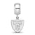 NFL Oakland Raiders Small Charm Dangle Bead Charm in Sterling Silver