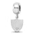 NFL Oakland Raiders Small Charm Dangle Bead Charm in Sterling Silver