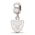Sterling Silver NFL LogoArt Oakland Raiders Small Dangle Bead Charm