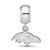 NFL Baltimore Ravens Extra Small Charm Dangle Bead Charm in Sterling Silver