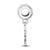 NFL New Orleans Saints Small Charm Dangle Bead Charm in Sterling Silver