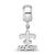 NFL New Orleans Saints Small Charm Dangle Bead Charm in Sterling Silver