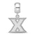 Xavier University Small Charm Dangle Bead in Sterling Silver