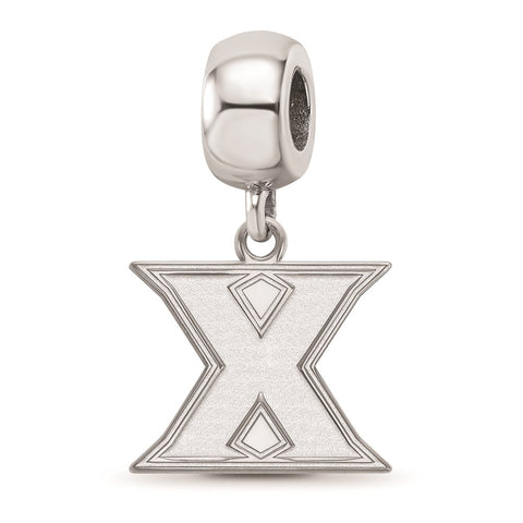 Sterling Silver LogoArt Xavier University Small Dangle Bead