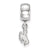 The University of Wyoming Xs Charm Dangle Bead Charm in Sterling Silver