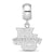 Marquette University Small Charm Dangle Bead in Sterling Silver