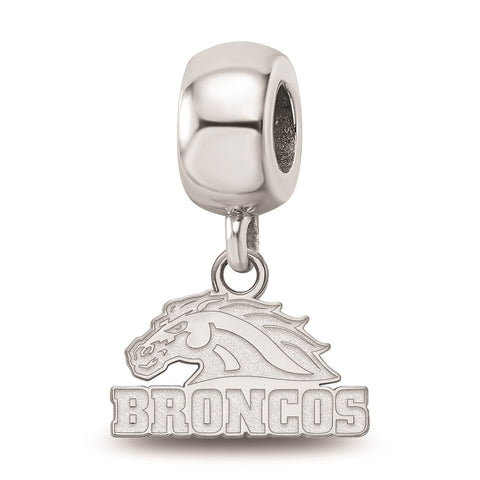 Sterling Silver LogoArt Western Michigan University Xs Dangle Bead Charm