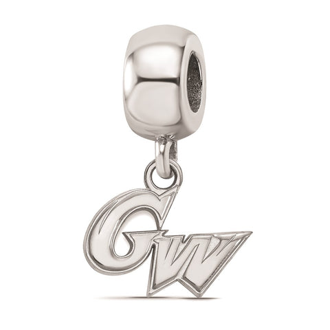 Sterling Silver LogoArt The George Washington Univ Dangle Bead Charm Bead