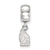 Ball State University Xs Charm Dangle Bead Charm in Sterling Silver