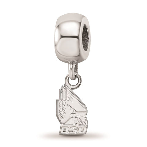 Sterling Silver LogoArt Ball State University Xs Dangle Bead Charm