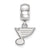 NHL St. Louis Blues Xs Charm Dangle Bead Charm in Sterling Silver
