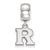 Rutgers Xs Charm Dangle Bead Charm in Sterling Silver
