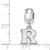 Rutgers Xs Charm Dangle Bead Charm in Sterling Silver