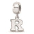 Sterling Silver LogoArt Rutgers Xs Dangle Bead Charm
