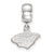NHL Minnesota Wild Xs Charm Dangle Bead Charm in Sterling Silver