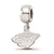 Sterling Silver NHL LogoArt Minnesota Wild Xs Dangle Bead Charm