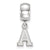 U.S. Military Academy Xs Charm Dangle Bead Charm in Sterling Silver