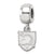 Sterling Silver LogoArt U.S. Military Academy Xs Dangle Bead Charm