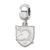 Sterling Silver LogoArt U.S. Military Academy Small Dangle Bead