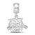 Ohio University Small Charm Dangle Bead in Sterling Silver