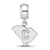 The Citadel Small Charm Dangle Bead in Sterling Silver