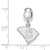 The Citadel Small Charm Dangle Bead in Sterling Silver