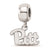 Sterling Silver LogoArt University of Pittsburgh Xs Dangle Bead Charm