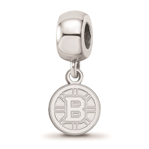 Sterling Silver NHL LogoArt Boston Bruins Xs Dangle Bead Charm