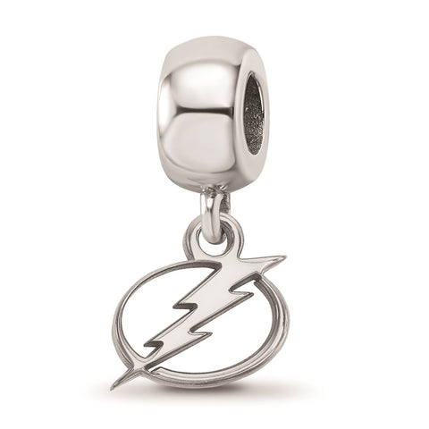 Sterling Silver NHL LogoArt Tampa Bay Lightning Xs Dangle Bead Charm