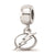 Sterling Silver NHL LogoArt Tampa Bay Lightning Xs Dangle Bead Charm