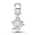 NHL Pittsburgh Penguins Xs Charm Dangle Bead Charm in Sterling Silver