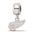 Sterling Silver NHL LogoArt Detroit Red Wings Xs Dangle Bead Charm