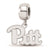 Sterling Silver LogoArt University of Pittsburgh Small Dangle Bead