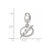 NHL Tampa Bay Lightning Small Charm Dangle Bead in Sterling Silver