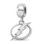 Sterling Silver NHL LogoArt Tampa Bay Lightning Small Dangle Bead