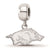 Sterling Silver LogoArt University of Arkansas Small Dangle Bead Charm