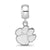 Clemson University Small Charm Dangle Bead in Sterling Silver
