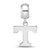 University of Tennessee Small Charm Dangle Bead in Sterling Silver