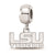 Sterling Silver LogoArt Louisiana State University Xs Dangle Bead Charm Bead