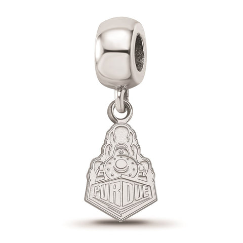 Sterling Silver LogoArt Purdue Small Dangle Bead