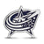 NHL Columbus Blue Jackets Enameled Logo Charm Bead in Sterling Silver