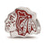 Sterling Silver NHL LogoArt Chicago Blackhawks Enameled Logo Bead