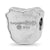 Butler University Bulldog Head Enameled Charm Bead in Sterling Silver