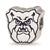 Sterling Silver Butler University Bulldog Head Enameled Bead