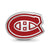 Rhodium-Plate Montreal Canadiens C H Enamel Charm Bead in Sterling Silver