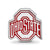 The Ohio State University Block O Enam Extruded Logo Charm Bead in Sterling Silver