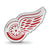 Detroit Red Wings Winged Enam Charm Bead in Sterling Silver