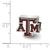 Texas A&M University Atm Enameled Logo Charm Bead in Sterling Silver