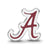The University of Alabama Script Alabama A Enameled Logo Bea in Sterling Silver
