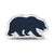 University of California Berkeley Golden Bear Enl Logo Charm Bead in Sterling Silver